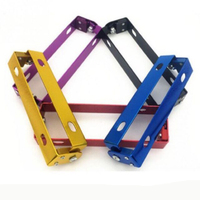 Support de plaque d'immatriculation en métal réglable pour moto, moto, angle réglable