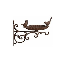 Wall Mounted hanging Bird <b>Bath</b> And Bird Feeder Made With Cast Iron With Hook Wall Bracket Garden Bird <b>Bath</b> Bowlfrom top supplier - Product Image 5