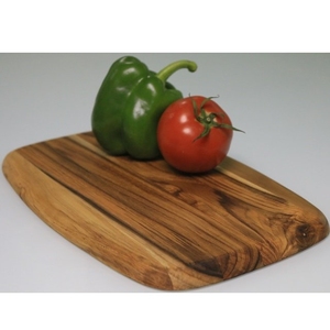 Tabla de servicio de Corte rectangular de madera de acacia con mango Diseño de paleta natural para picar queso Charcutería Pizza Uso de cocina - Product Image 1