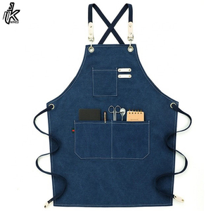 Tablier de nettoyage de Salon de coiffure, uniforme, toile de fleurs, tablier pour Bar de Restaurant - Product Image 5