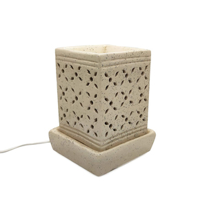 <b>Ceramic</b> Electric Essential Oil <b>Diffuser</b> |Handcrafted Aroma Oil Burner for Home Office Spa Yoga Relaxation Decor Wellness Therapy - Product Image 5