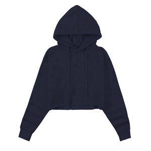 Sweat à capuche à manches longues pour femmes, haut court, personnalisé, de haute qualité, vente en gros, 2019 - Product Image 6