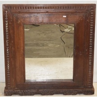 Vitrine en bois vintage industrielle ethnique indienne antique, petite armoire de rangement suspendue, couleurs variées