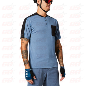 Camiseta de manga corta transpirable, personalizada, para descenso de montaña - Product Image 1