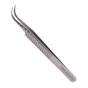 Wide Curved Tip Eyelash Extension Tweezer in Mirror Polish Color with Diamond Elite Design Private Label, Lash Extension Tweezer - Product Image 3