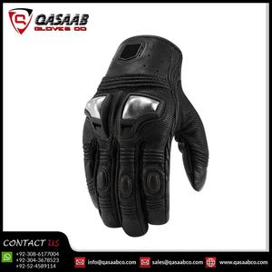 Guante de motocicleta transpirable de cuero Pu negro con pantalla táctil de dedo completo para hombre, guantes de Motocross para montar a caballo - Product Image 3
