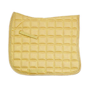 Tapis de dressage brodé sur mesure - Tapis de selle de luxe en satin avec passepoil en cordon doré et étiquetage personnalisé de marque équestre OEM - Product Image 5