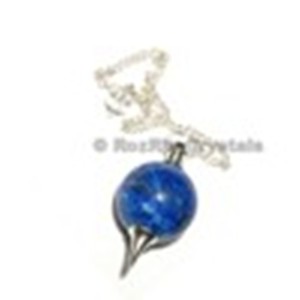Pendule de pierre naturelle Lapis Lazuli, imprimées en ligne - Product Image 1