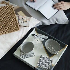 Plateau de service carré du Vietnam, en laque parfaite, plateau en bois artisanal, livraison gratuite - Product Image 3