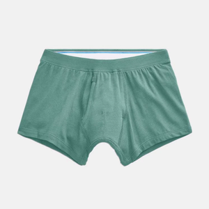 Bóxer de algodón y LICRA para hombre, pantalones cortos de natación a la moda, sin costuras, Color sólido, varios colores - Product Image 2