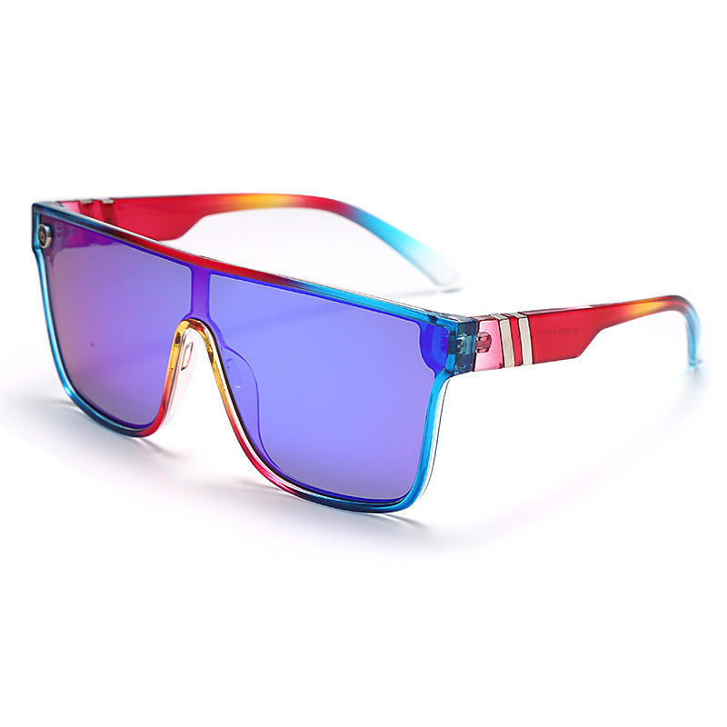 Rojo azul hielo azul