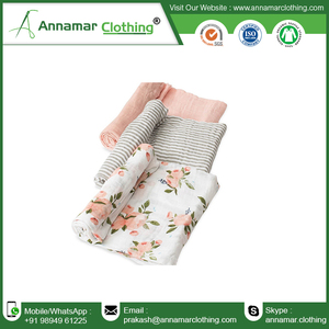 100% Organic muslin cotton customized muslin swaddle <b>blanket</b> custom print gauze muslin swaddle with custom tag and logo label - Product Image 3