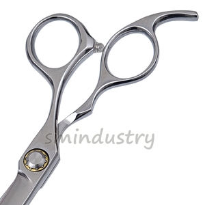 Ciseaux de barbier professionnels, vente en gros, pouces, en acier inoxydable 440C, avec repose-doigt réglable (SC04) - Product Image 3