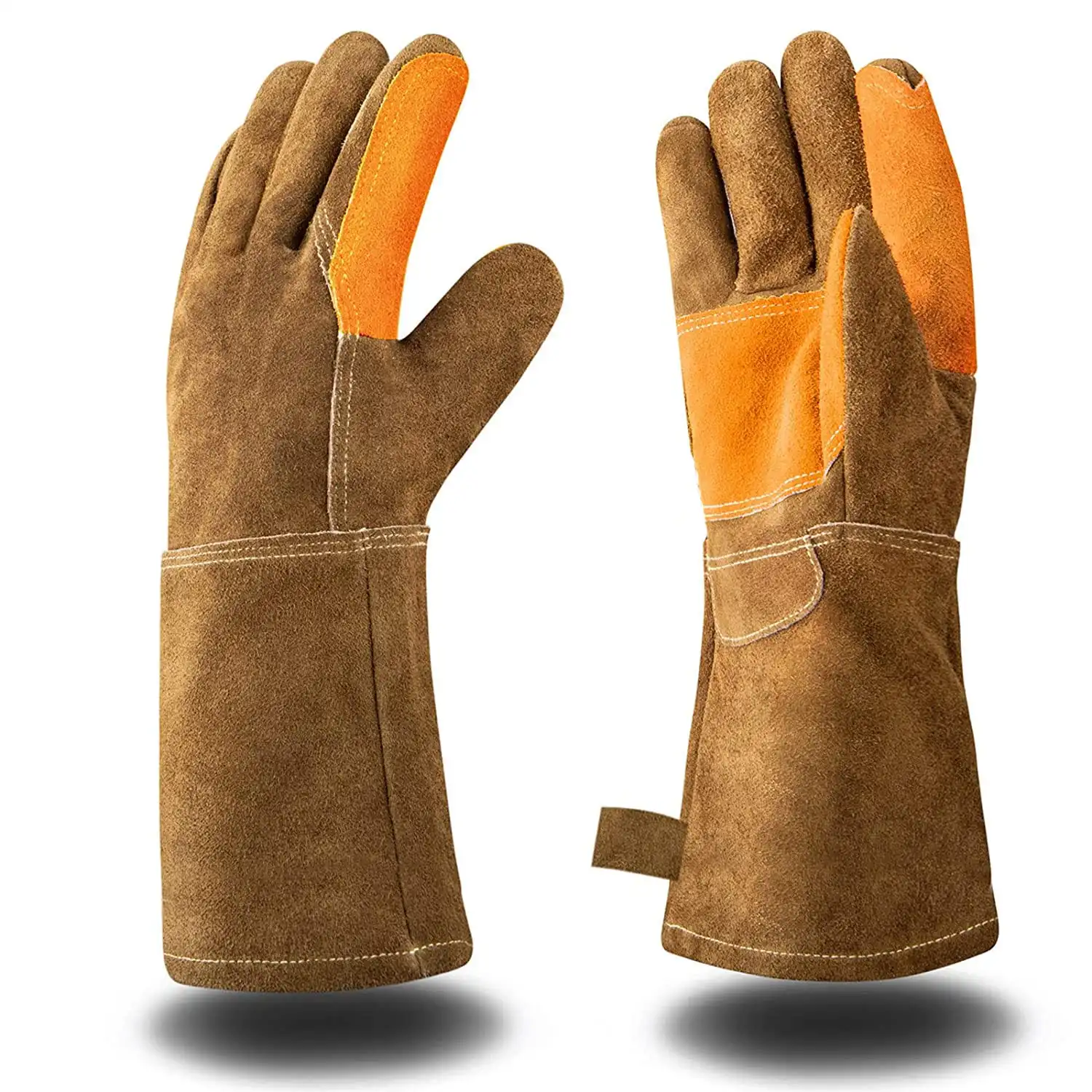 Custom Leather craft Handwerker Flex Grip Arbeits handschuhe, schrumpf fest, verbesserte Geschicklichkeit, robust, dehnbar, aus gezeichnet