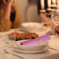 KSN — bagues rondes et brillantes de serviette en or, ensemble de 8 bagues artisanales décoratives, porte-serviette