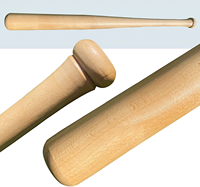 HRM Batte de baseball en bois de haute qualité, modèle professionnel pour joueurs, idéale pour les sports de plein air, la frappe puissante et l'autodéfense, avec logo et couleur personnalisables
