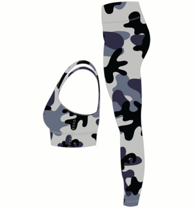 ชุดโยคะของผู้หญิง,บราและเลกกิ้งออกกำลังกายพิมพ์ลายแบบเฉพาะใหม่ - Product Image 3