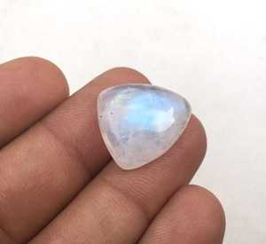 Piedra lunar de arcoíris Natural, cuentas de cabujón de forma elegante suave, piedra de fuego blanca para pulsera DIY, collar, fabricación de joyas - Product Image 4