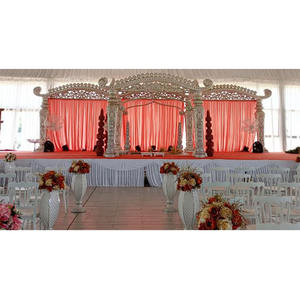 Decoración de Mandap para Bodas Marathi, Tendencia en Decoración de Mandap con Bigote Estilo Sri Lanka, Escenario Védico, Gran Venta en el Reino Unido, Mandapam del Sur de la India, DST - Product Image 1