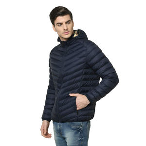 Chaqueta Acolchada Reversible Ultraligera y Ecológica con Capucha para Hombre de Talla Grande, Abrigo de Invierno de Moda Urbana - Product Image 4