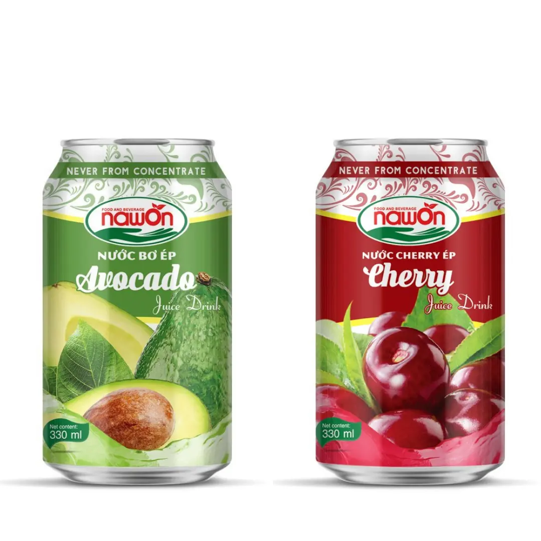 330Ml Cherry Sap Private Label Gezonde Vruchtensap Merk Nawon Groothandel Prijs Halal Drank Fabrikant