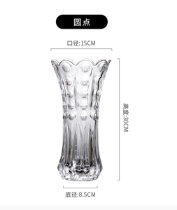 Jarrón de flores de cristal elegante hecho a mano de estilo europeo con flor artificial - Product Image 4
