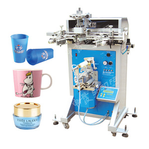Bottle Screen Printing Machine for Ferfume Bottle Round Glass Plastic Cup Tube Printer Machinary Semi Automatic Print Equipment