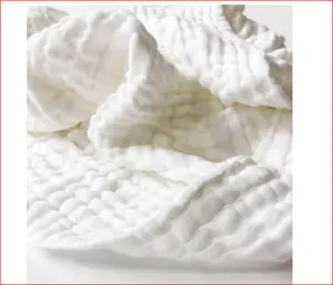 Bebek kundak battaniyeleri 6 katmanlı muslin organik GOTS kundak battaniyeleri yenidoğan % 100% pamuk bebek muslin battaniye