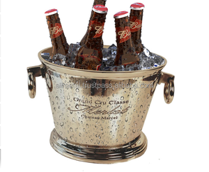 Seau à glace vintage en Aluminium pour Champagne, pour vin, vin, bière, refroidisseur pour fêtes à l'intérieur et à l'extérieur, à toutes occasions - Product Image 5