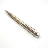 Stylo bille métallique de luxe JR4141, nouveau design, haute qualité, gravure CNC, plaqué sous vide, pointe diamantée 0,7 mm