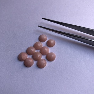 6mm naturel rose opale pierre ronde rose coupe lâche calibré cabochons en ligne au prix d'usine de gros du vendeur fabricant - Product Image 2