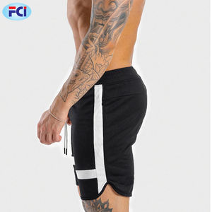 Haute Qualité Gym Short Été Logo Personnalisé Blanc Plaine Séchage Rapide 100% Polyester Hommes Court - Product Image 4