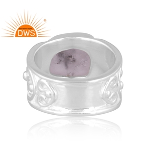 Bague statement en argent sterling 925 avec diamant Herkimer naturel, fabrication de bijoux sur mesure - Product Image 3