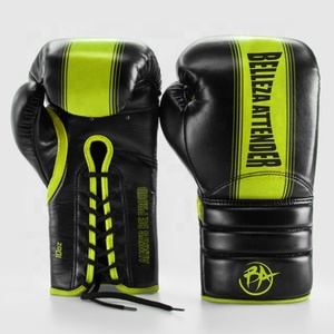 Gants muay thaï en cuir pu, confortables et respirants, à lacets, vêtement de boxe, vente en gros, 2021 - Product Image 5