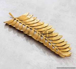 Luxury <b>Large</b> Serving Metal <b>Trays</b> Leak Proof Metal Designer <b>Tray</b> - Product Image 5