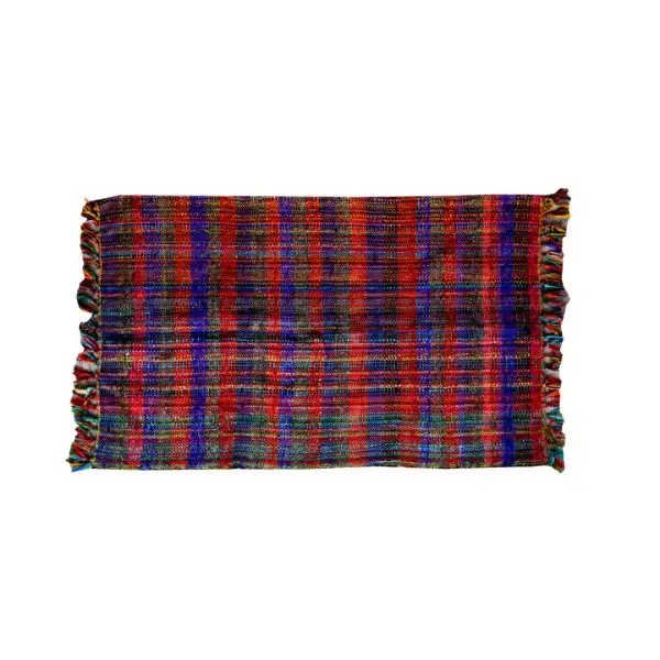 Tapete de área Chindi retangular artesanal decorativo antigo indiano multicolorido 100% algodão produto artesanal