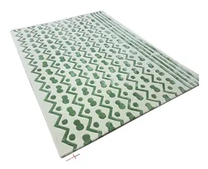 定制形状和设计刺绣闪亮手工簇绒地毯豪华客厅卧室地毯生活用地毯