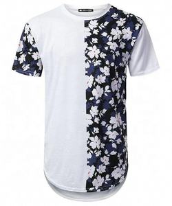 Mens <b>T</b>-Shirt Cotton 100% Printing Custom Logo Blank Cotton Breathable Polyester Rayon Blend Fitted <b>T</b> Shirt - Product Image 5