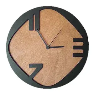 नई आगमन लकड़ी की दीवार घड़ी प्राकृतिक समाप्त डिजाइनर शादी की सालगिरह के लिए आंतरिक सजावट आधुनिक के लिए घड़ी घड़ी उपहार