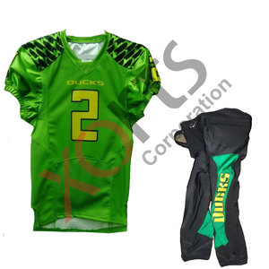 Customized Name and Number American Football Jerseys 100% Polyester Breathable Printed Plus Size Quick Dry Anti-Bacterial Unisex - Product Image 4