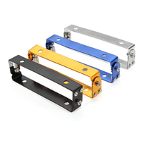 Support de plaque d'immatriculation en métal réglable pour moto, moto, angle réglable