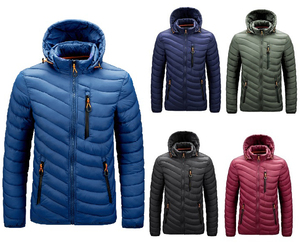 Veste matelassée camouflage légère, imperméable et coupe-vent pour homme COCOON INTERNATIONAL, col montant, fermeture éclair, doublure en coton - Product Image 1