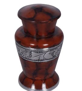 American Style Metal Keepsake Urn for Human Ashes for <b>Baby's</b> <b>Memorial</b> Strong <b>memorial</b> Brown funeral American style keepsake urn - Product Image 2