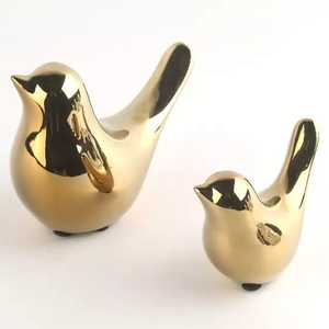 Elegante y Sofisticado Adorno Decorativo para el Hogar, Pájaro Dorado de 9 cm - Product Image 3