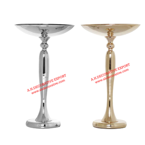 Grand bol rond en métal plaqué or fait à la main de haute qualité écologique avec base ronde pour la décoration de table - Product Image 4