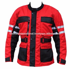Veste Cordura rouge et noir pour moto et course automobile, pouces, nouvelle collection - Product Image 2