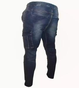 กางเกงยีนส์เดนิมผู้ชายแบบยืดหยุ่น นุ่มสบาย กันลม เป็นมิตรกับสิ่งแวดล้อม ไซส์ใหญ่ ทรงขาตรง สไตล์คาร์โก้ ผลิตในบังคลาเทศ - Product Image 1