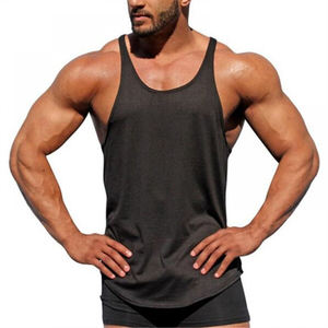 Débardeur de marque, logo personnalisé OEM, de haute qualité, en coton, noir, blanc, pour hommes, entraînement, musculation, fitness - Product Image 6