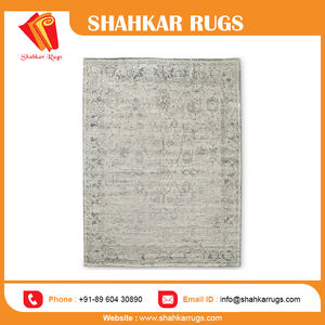 Tapis en laine noué à la main de haute qualité d'Inde Décoration de sol de qualité supérieure; Hauteur de pile en peluche bas prix - Product Image 6