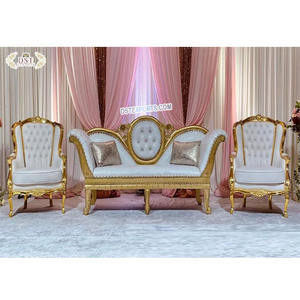 Conjunto de sofá de decoración para fiesta de boda, Loveaset y sillas del rey de la boda, venta al por mayor, muebles de boda, sillas - Product Image 2